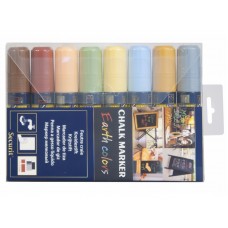 Marker Creta MARE 7-15mm SET 8 CULORI PAMANT